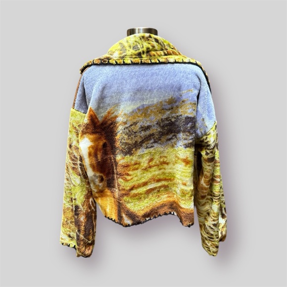 Upcycled Horce Fleece Jacket - Picture 2 of 3